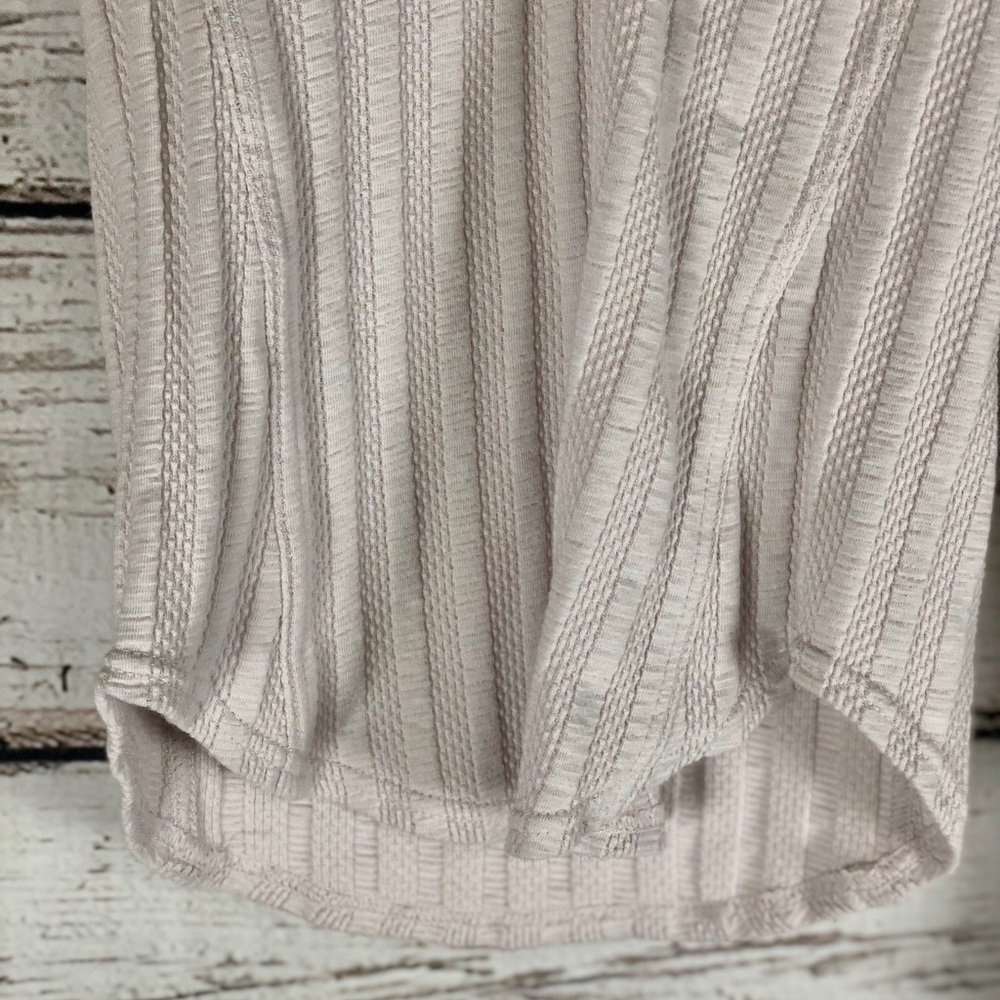 Free People Fitted Ribbed Ballet Pink Henley - Picture 6 of 16